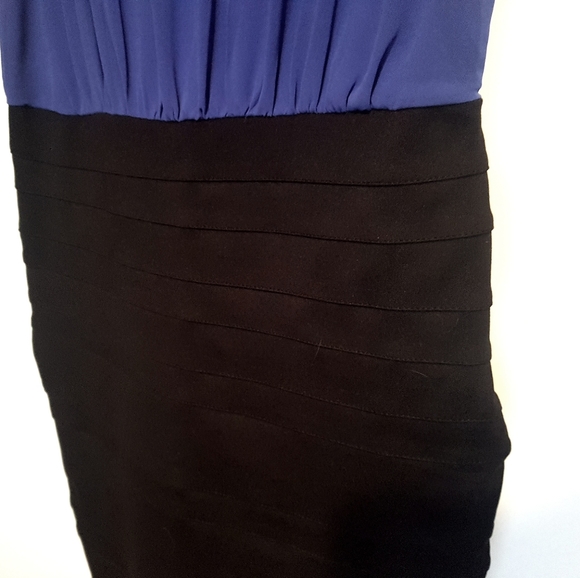 NEW Blue /black fitted dress - Picture 3 of 7